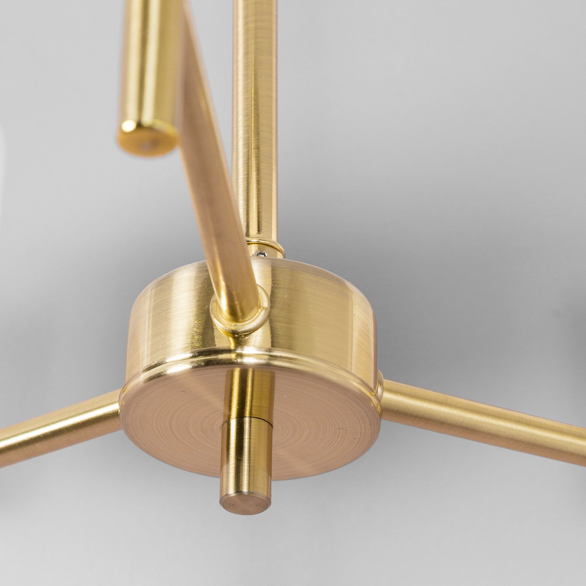 Inlight Caper Contemporary Satin Metal Gold Antique brass effect LED Ceiling light