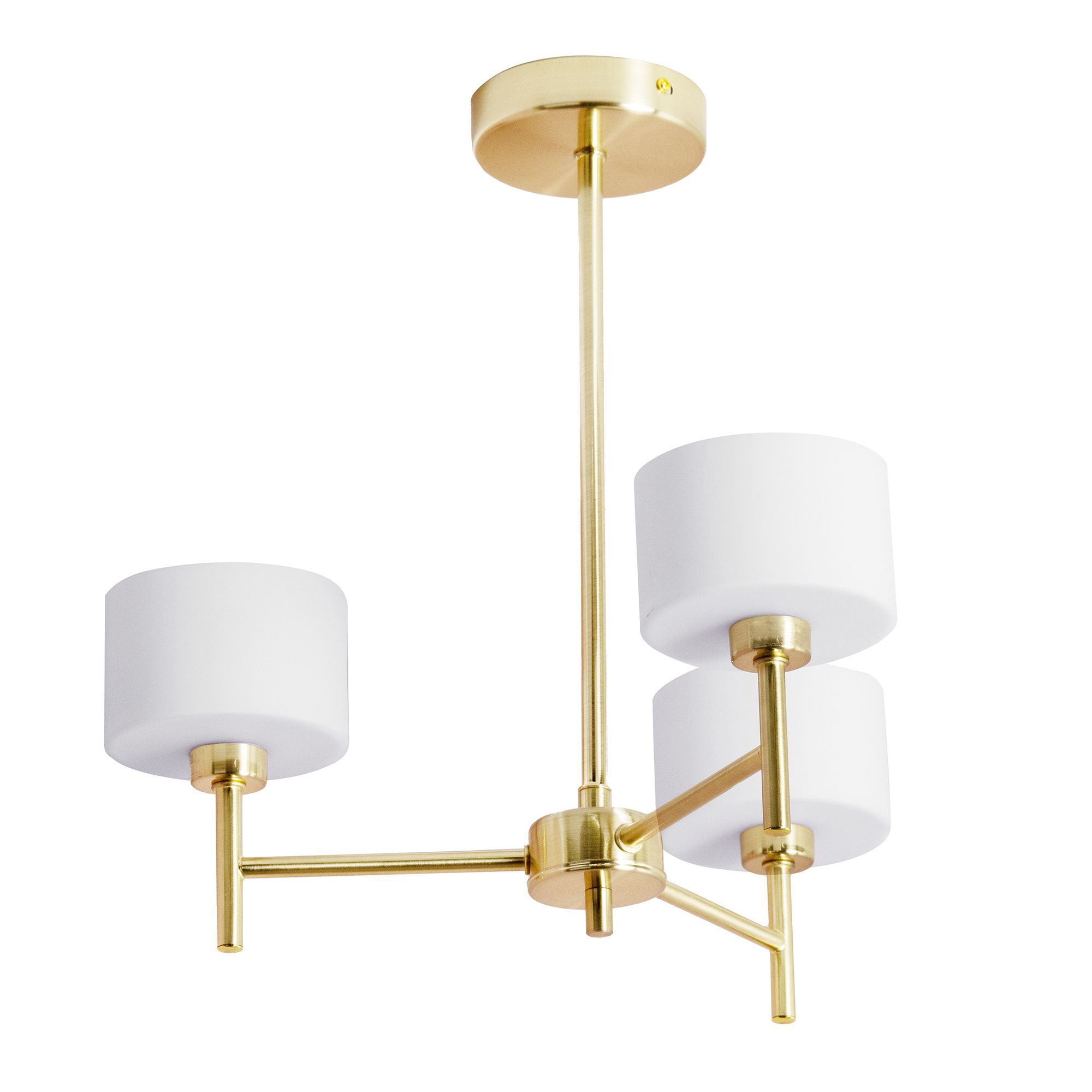Inlight Caper Contemporary Satin Metal Gold Antique brass effect LED Ceiling light