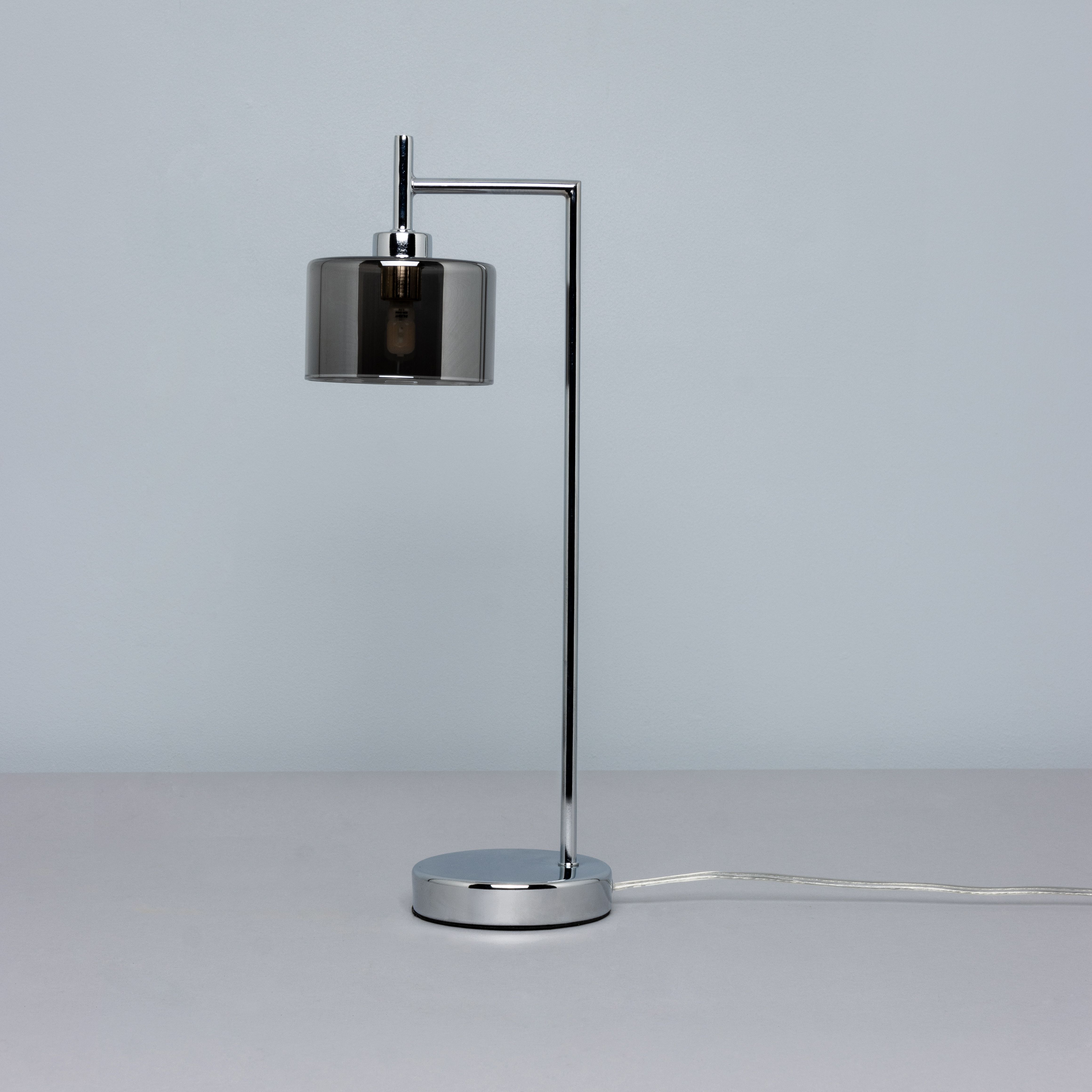 Inlight Caper Polished Chrome effect Table lamp