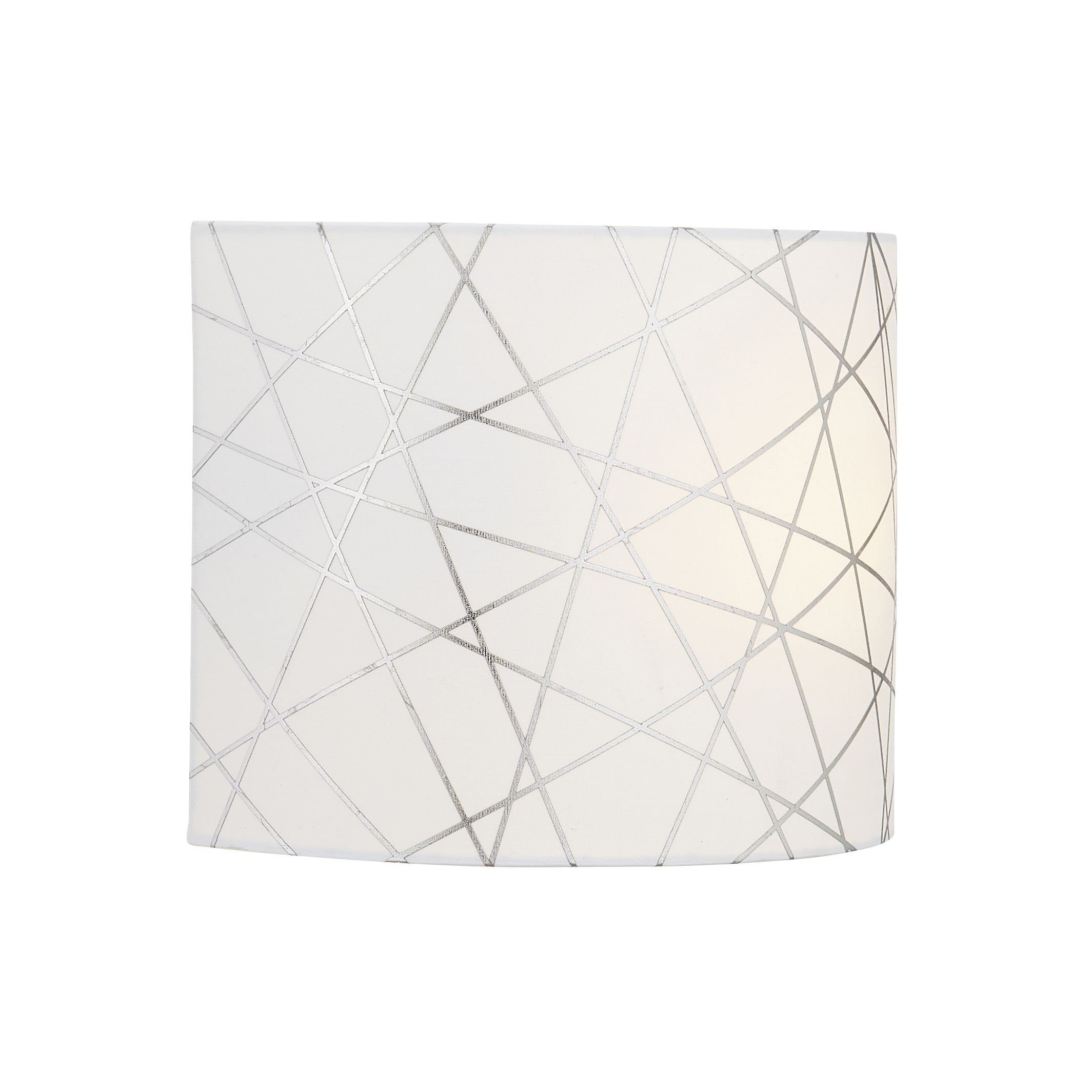 Inlight Carme Foil printed Silver & white Wired LED Wall light