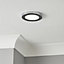 Inlight Cloud modern Plastic & steel Chrome effect Bathroom LED Ceiling light