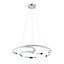 Inlight Connect Spiral Chrome effect LED Pendant ceiling light, (Dia)420mm