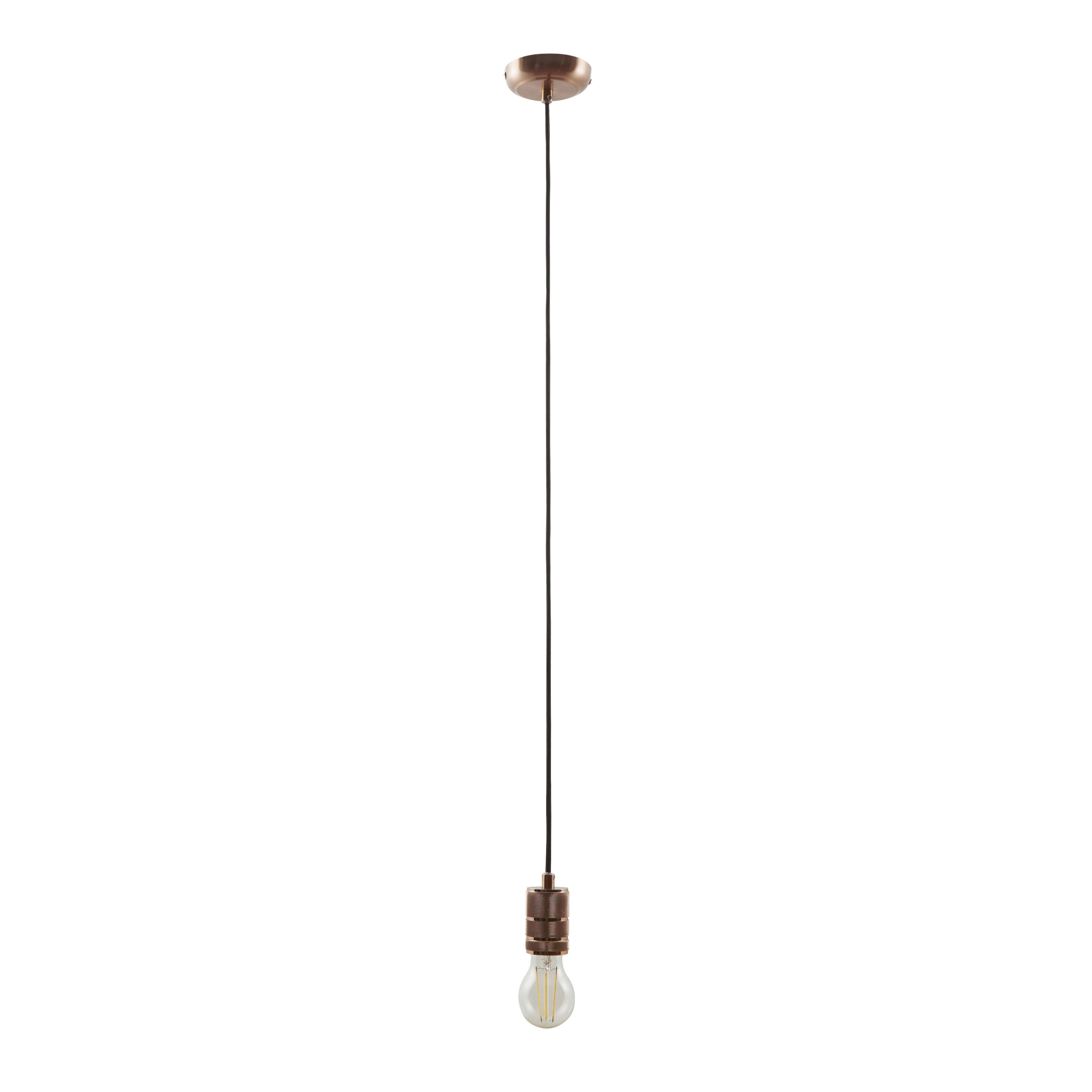 Inlight Copper effect E27 Cable light set (L)1000mm