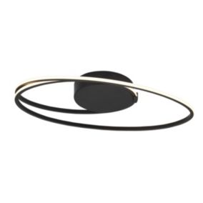 Inlight Create Swirl Matt Plastic Black LED Ceiling light