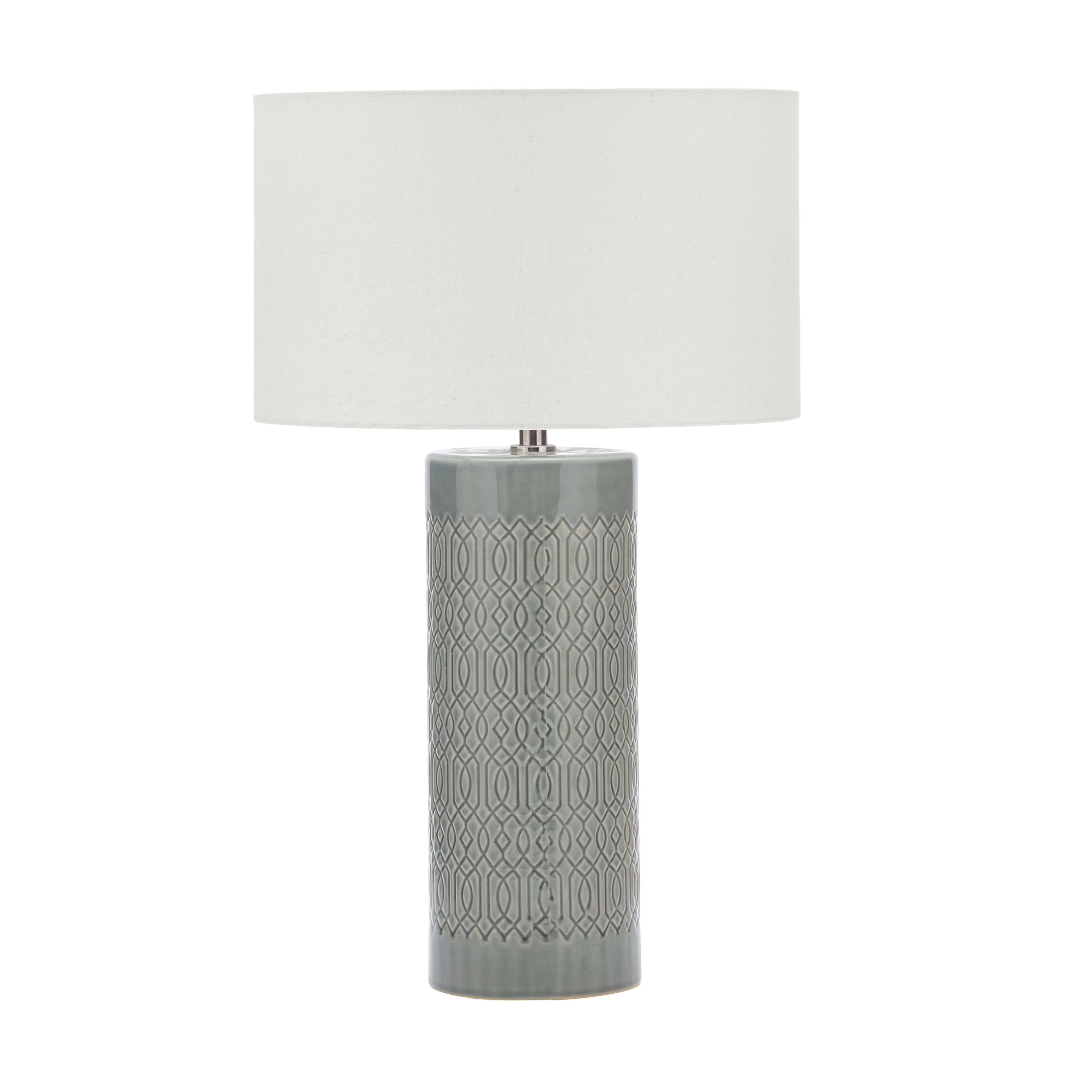 Inlight Dactyl Embossed ceramic Grey Table light