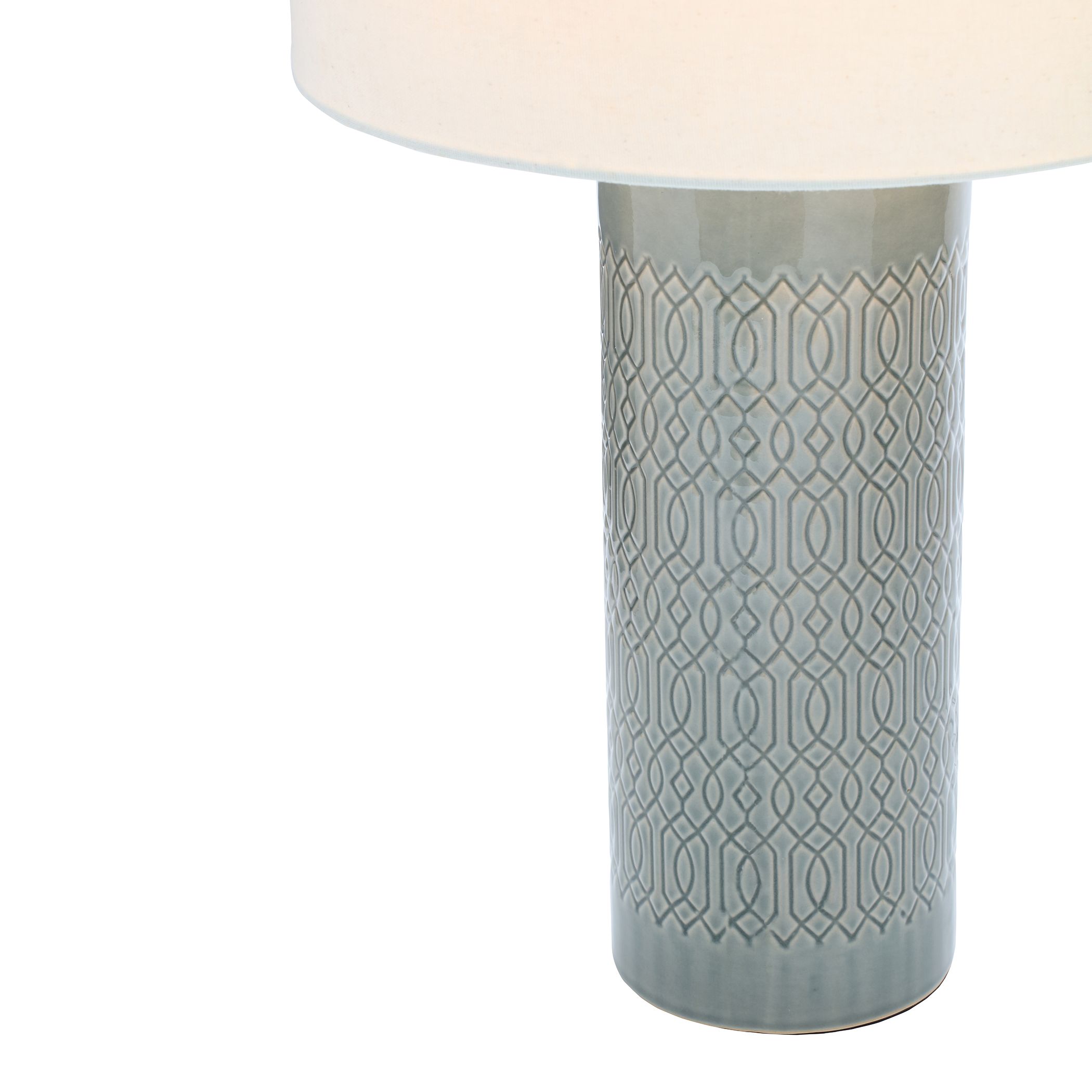 Inlight Dactyl Embossed ceramic Grey Table light