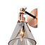 Inlight Dafyd Cone Antique copper effect Wall light