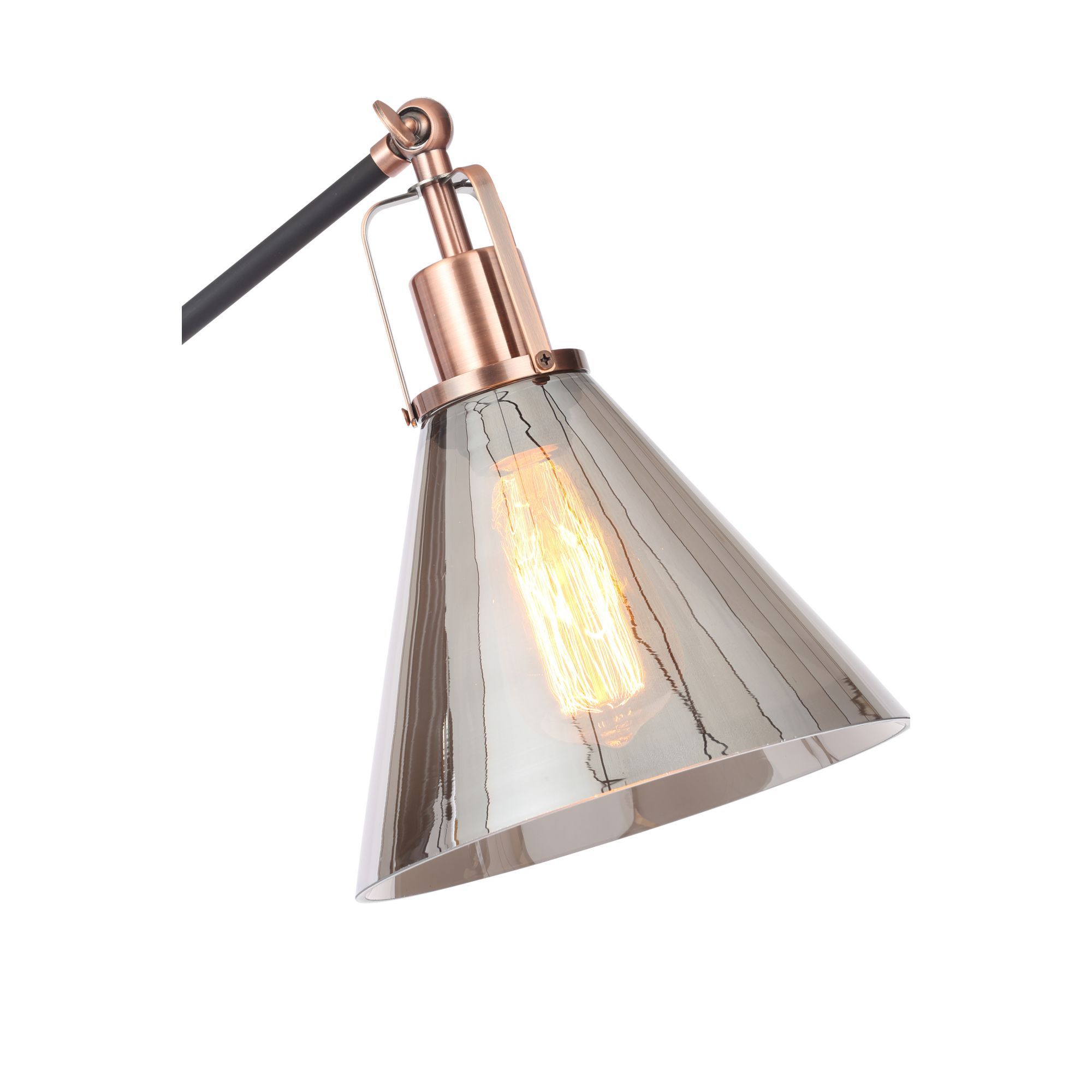 Copper floor deals lamp b&q