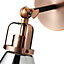 Inlight Dafyd Satin Copper Antique copper effect Wired LED Wall light
