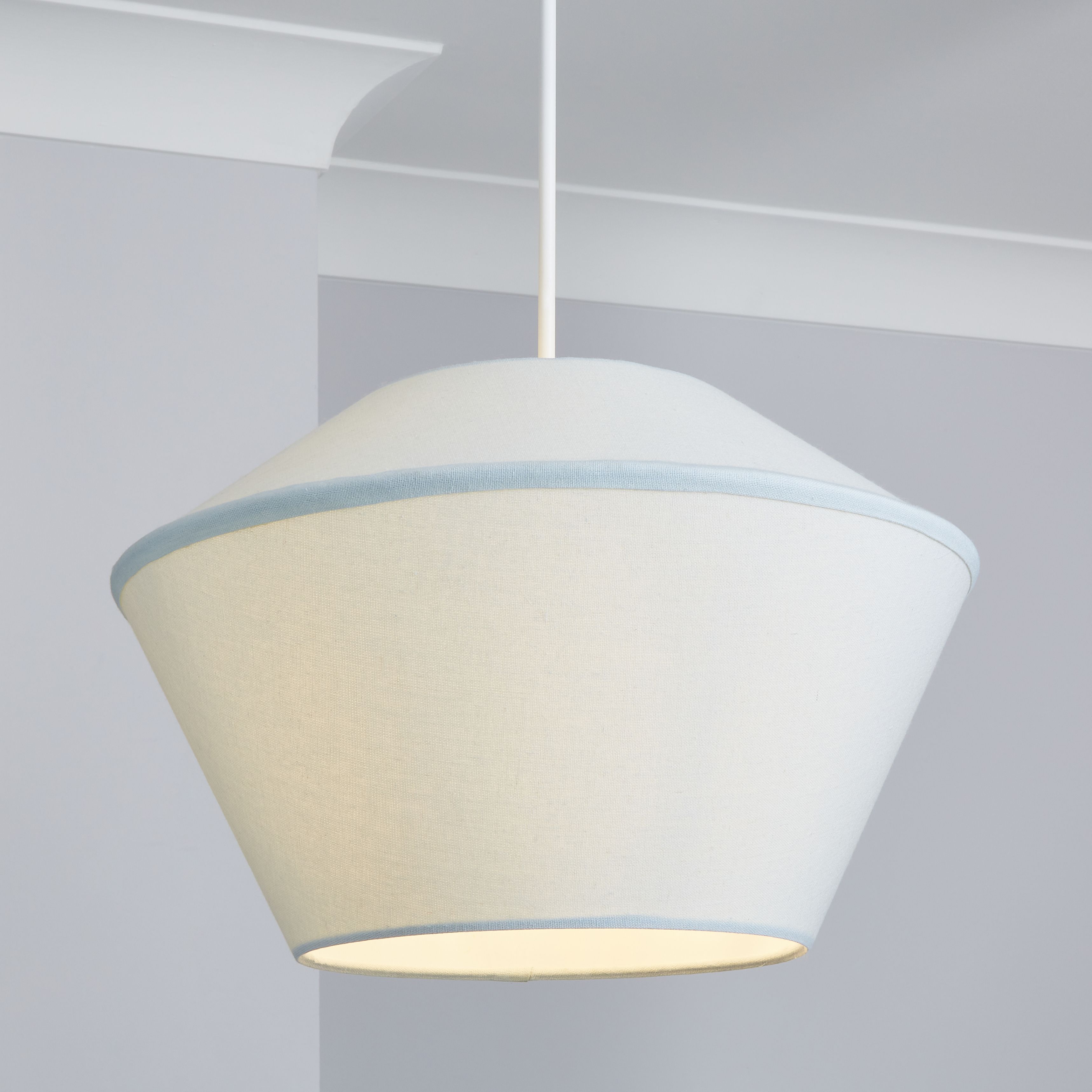 Inlight Daphne Pastel blue Easyfit Spherical Lamp shade (D)40cm