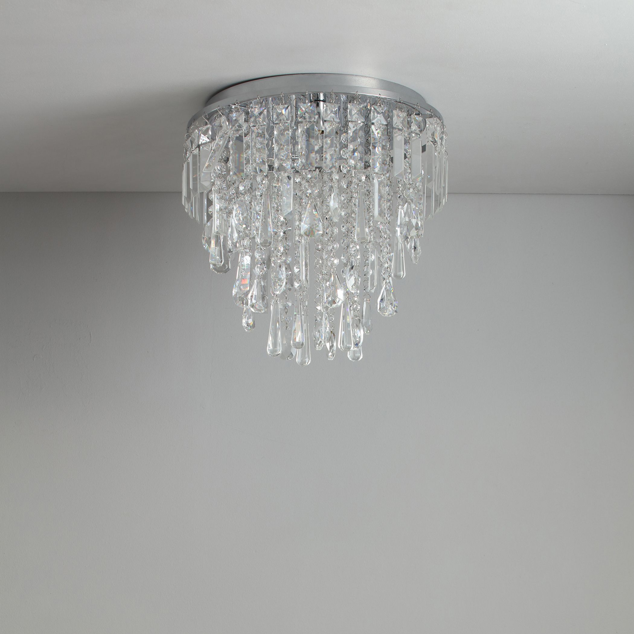 Crystal ceiling deals lights b&q