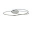 Inlight Double loop Acrylic & metal Chrome effect Ceiling light