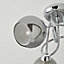 Inlight Elevate Glass & steel Chrome & smoked glass effect 3 Lamp Ceiling light