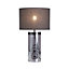 Inlight Erinome Ombre Smoke Nickel effect Cylinder Table light