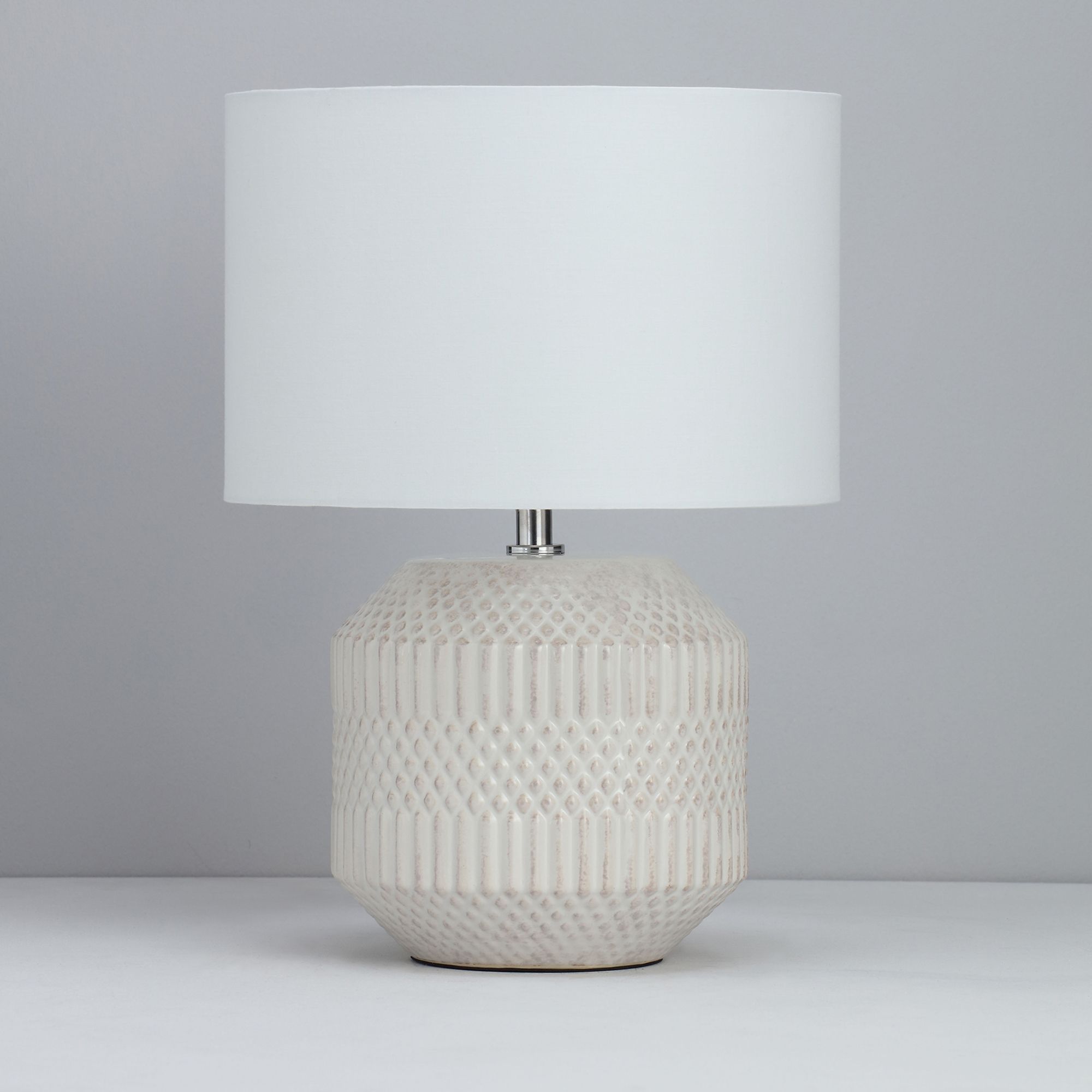 Inlight Eupheme Ceramic Cylinder Gloss White Table light