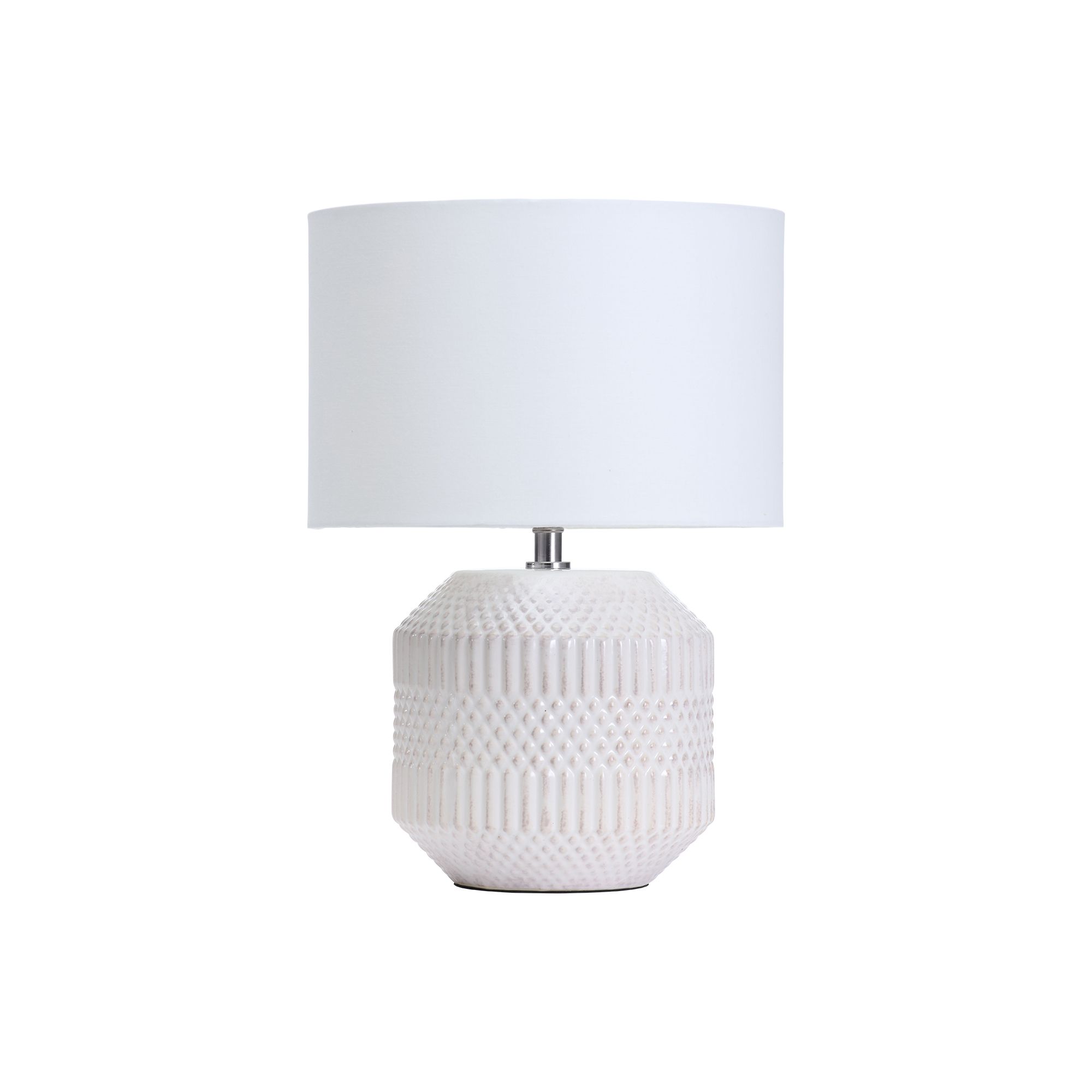 Inlight Eupheme Ceramic Cylinder Gloss White Table light
