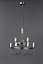 Inlight Fianna Chandelier Glass & metal Black 9 Lamp Ceiling light