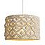 Inlight Fides Neutral Woven Lamp shade (D)35.5cm