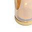 Inlight Forde Mesh Satin Brass & champagne Table lamp