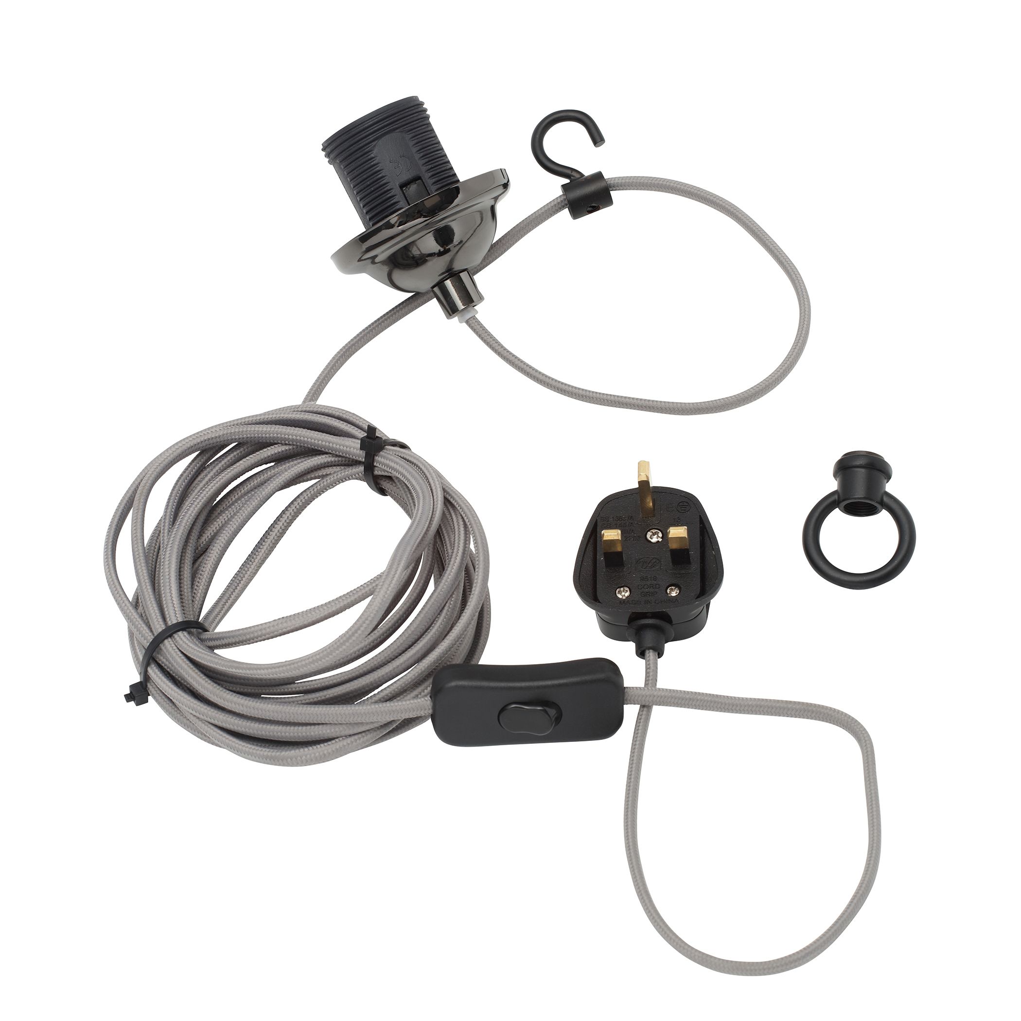 Inlight Ganymede Black Nickel effect E27 Pendant set