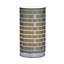 Inlight Hektor Woven Polished silver effect Cylinder Table lamp