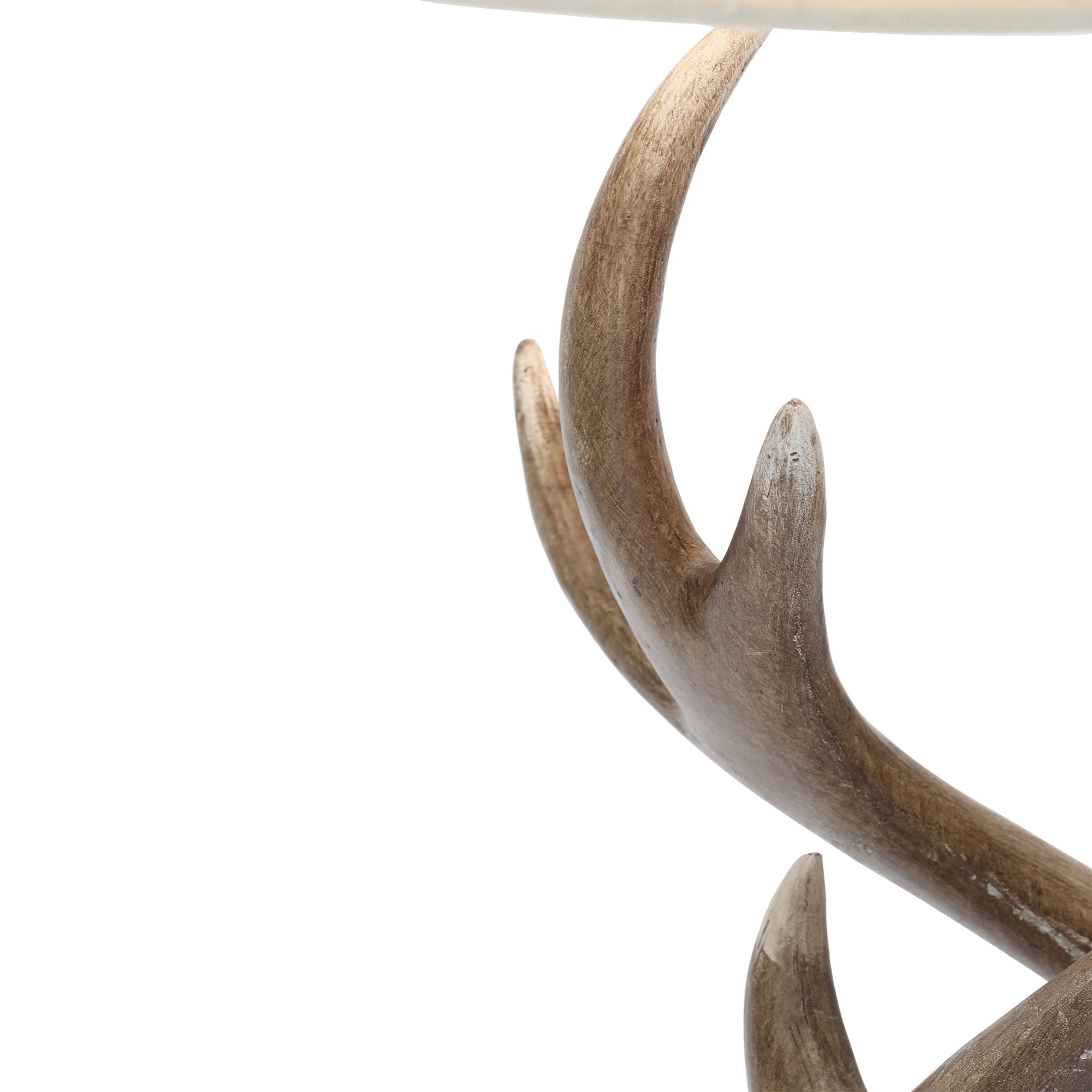 Inlight Hela Antler Matt Wood effect Table lamp