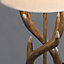 Inlight Hela Antler Matt Wood effect Table lamp