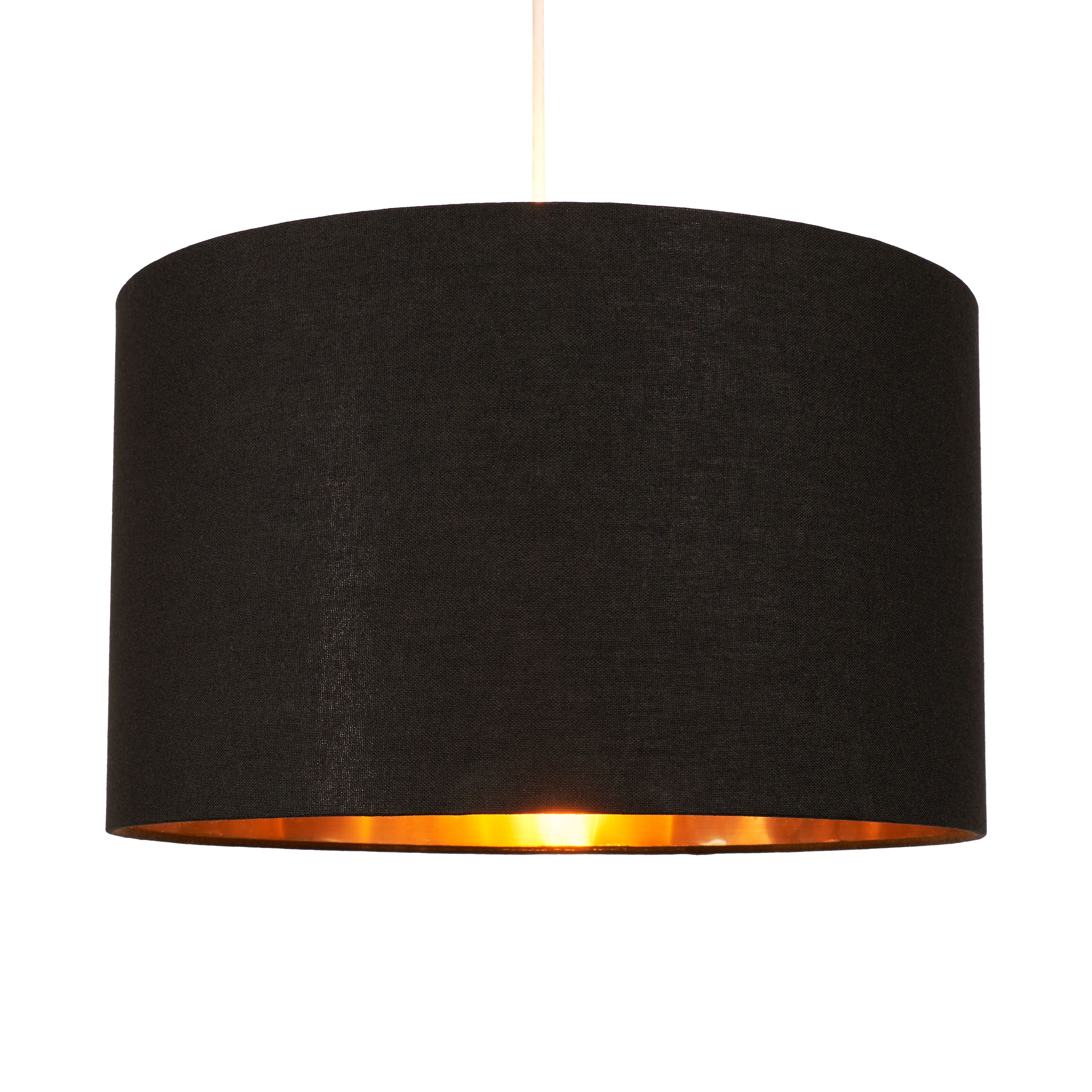 Inlight Helene Black & Gold Foil Lamp shade (D)40cm