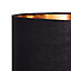 Inlight Helene Black & Gold Foil Lamp shade (D)40cm