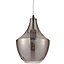 Inlight Honor Pendant Glass & metal Smoked Antique brass effect Ceiling light