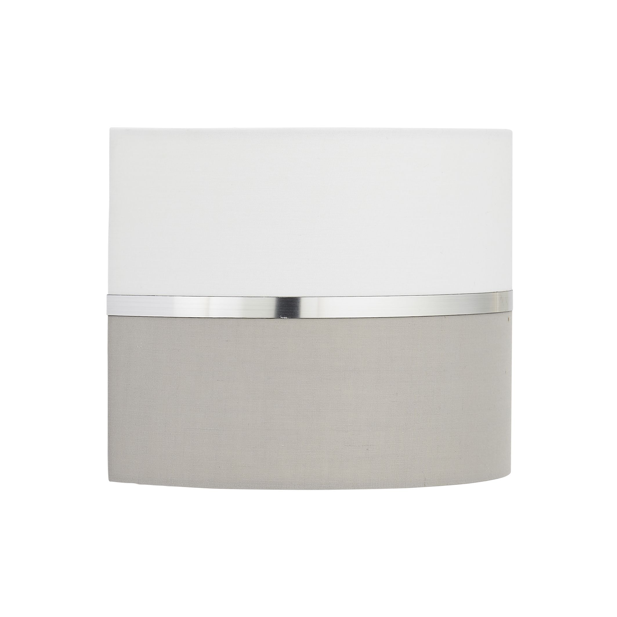 Inlight Isonoe Metallic band Grey & white Wired LED Wall light
