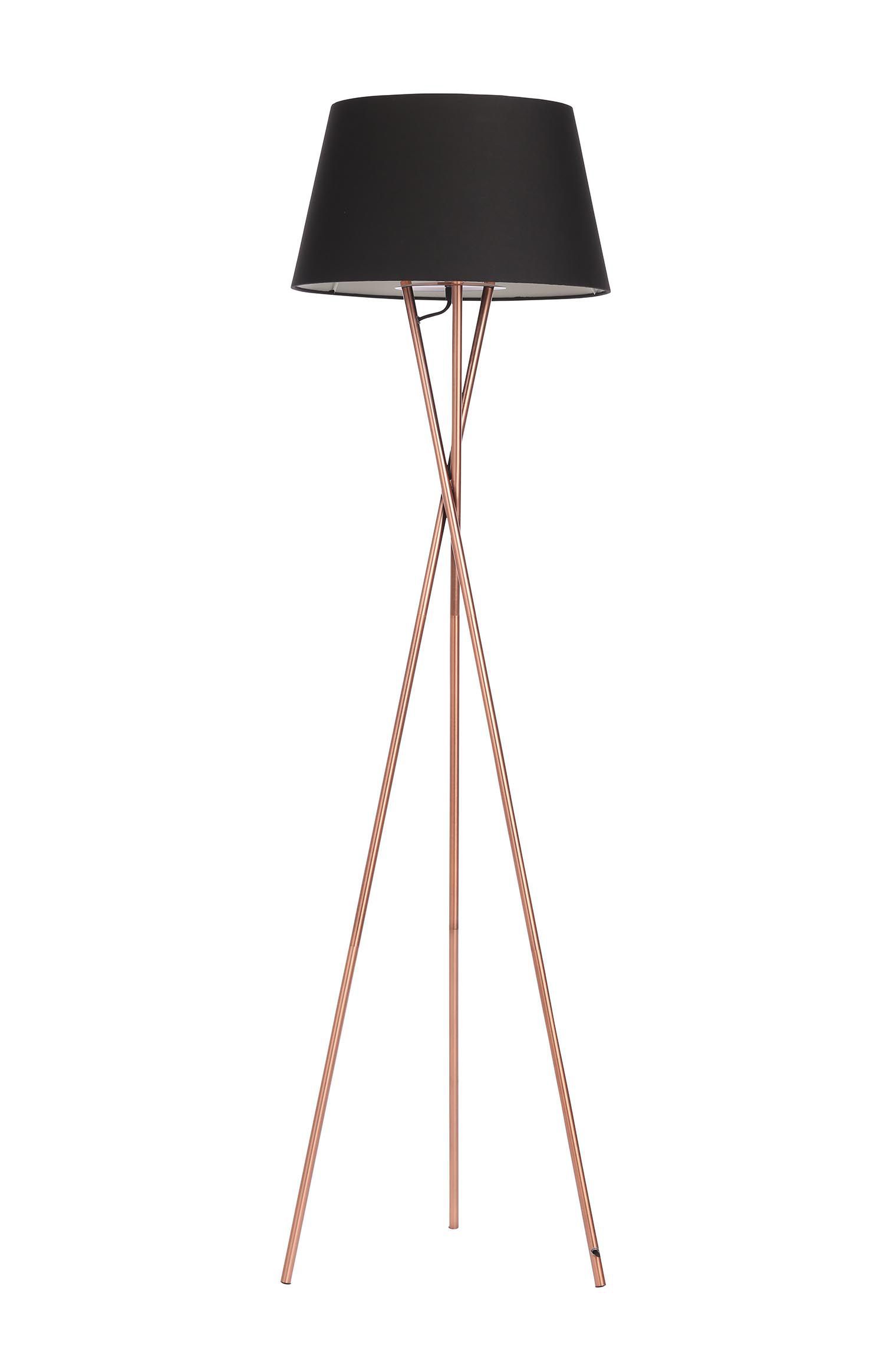 Inlight Jake Brushed Copper effect Table & floor lamp