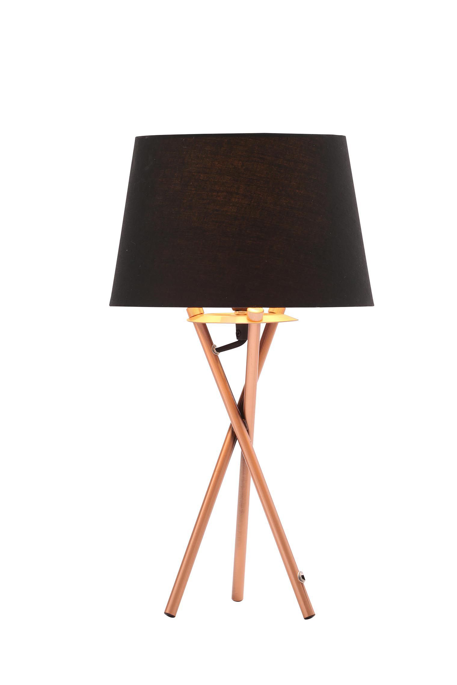 Inlight Jake Brushed Copper effect Table & floor lamp