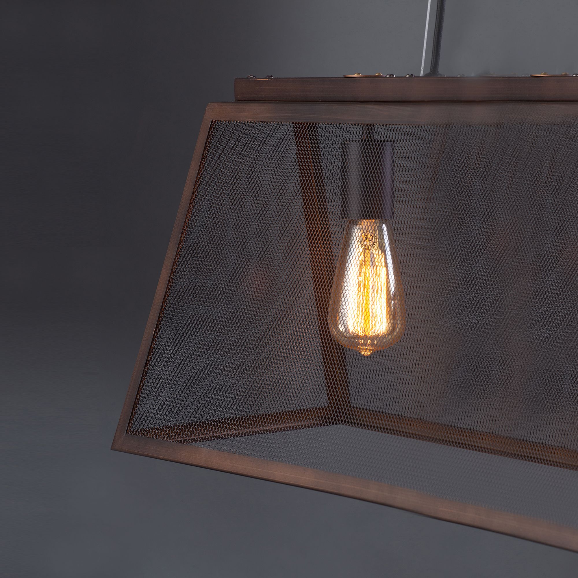 Inlight Jubel Pendant Iron Bronze effect 3 Lamp Ceiling light