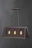 Inlight Jubel Pendant Iron Bronze effect 3 Lamp Ceiling light