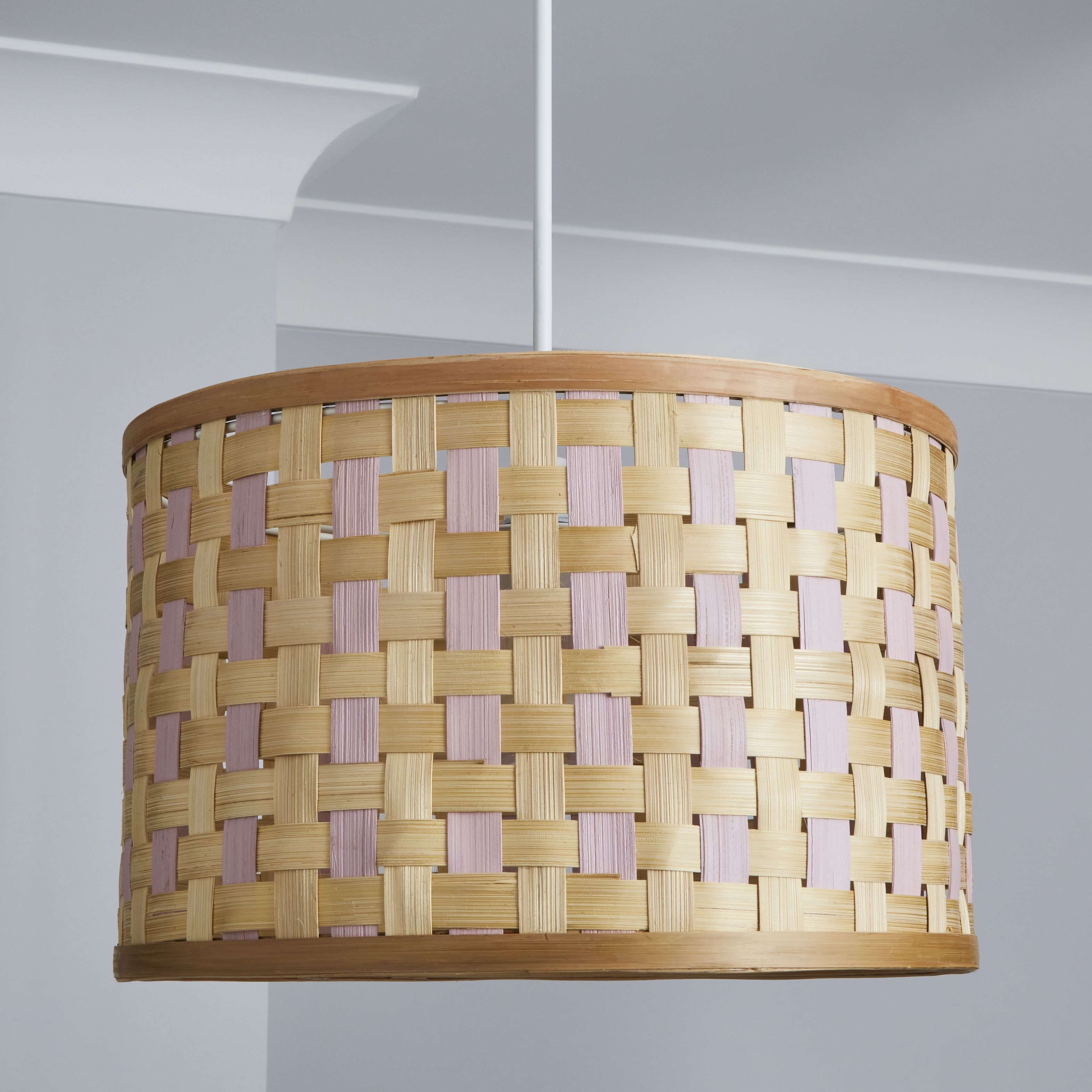 Inlight Julia Neutral & white Woven Lamp shade (D)35cm