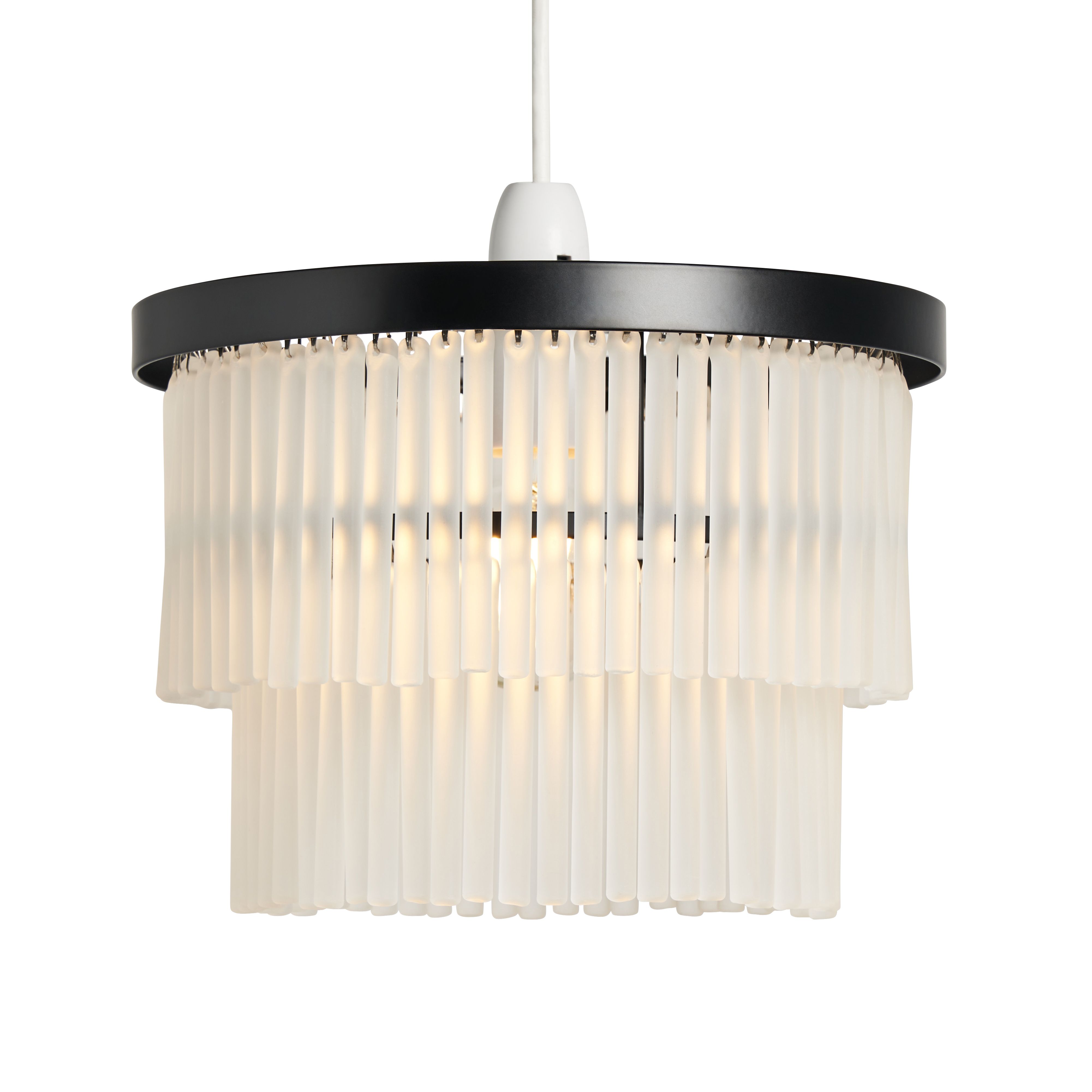 Inlight Kuip Black Round Lamp shade (D)25cm