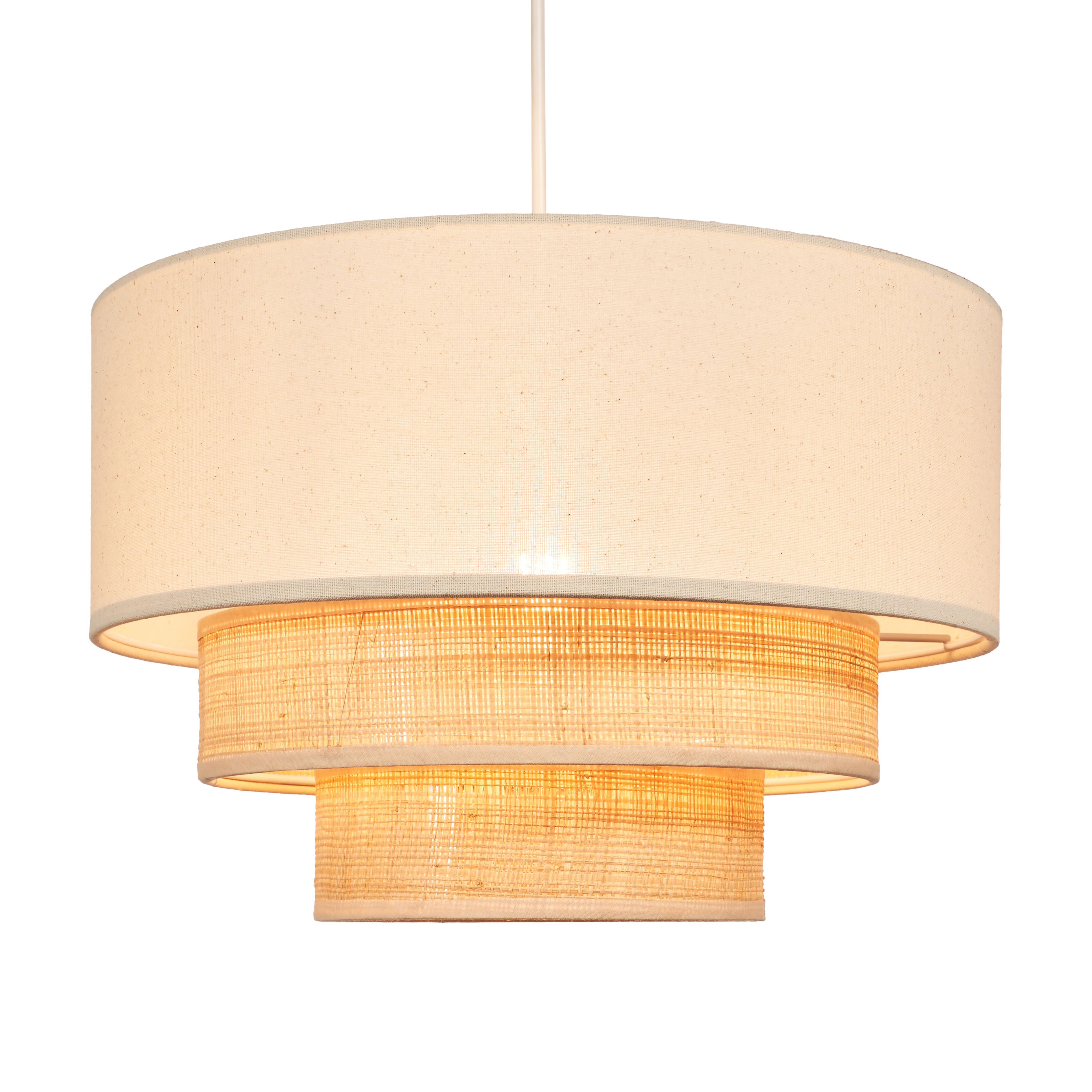 Inlight Lano Natural Rattan Round Lamp shade (D)40cm