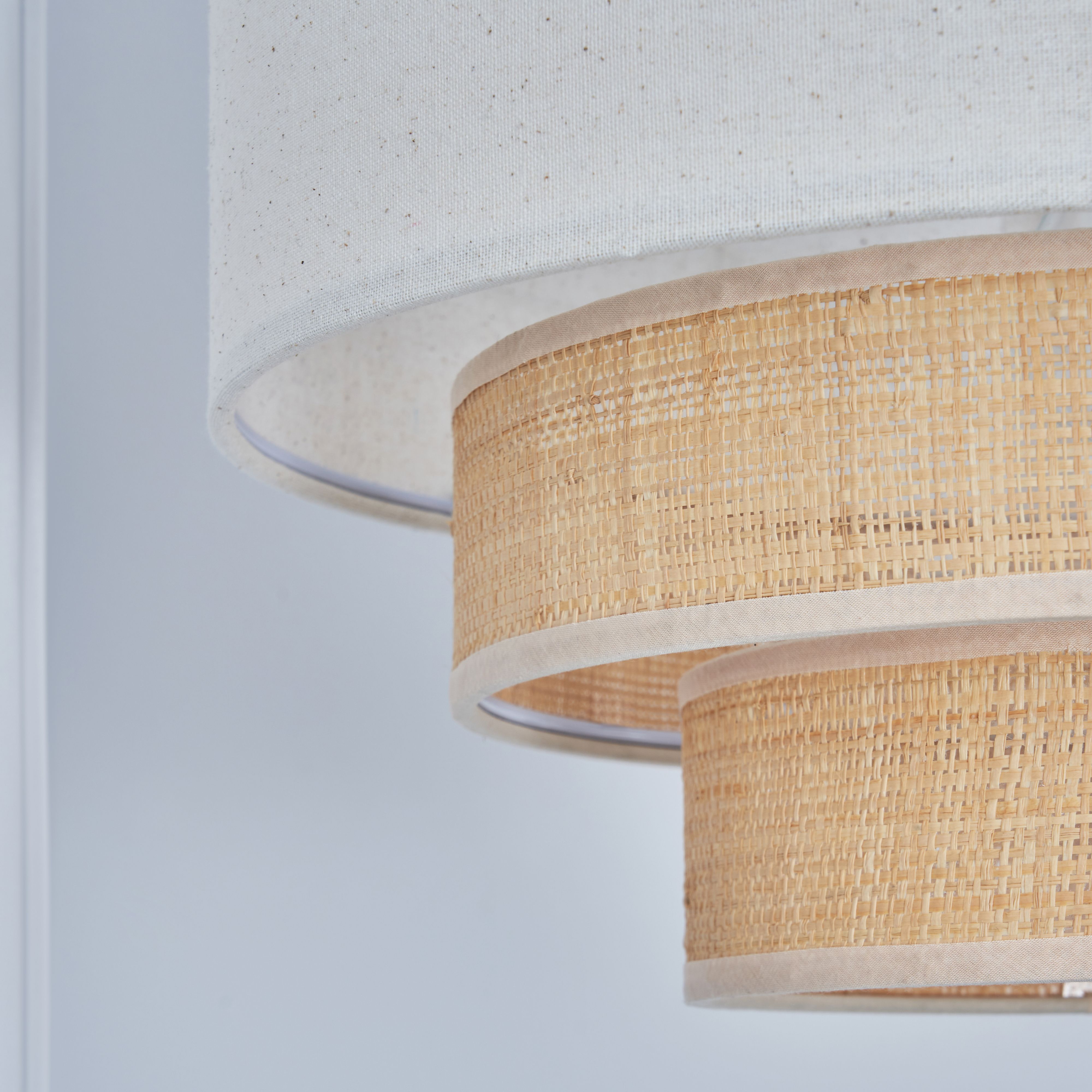 Inlight Lano Natural Rattan Round Lamp shade (D)40cm
