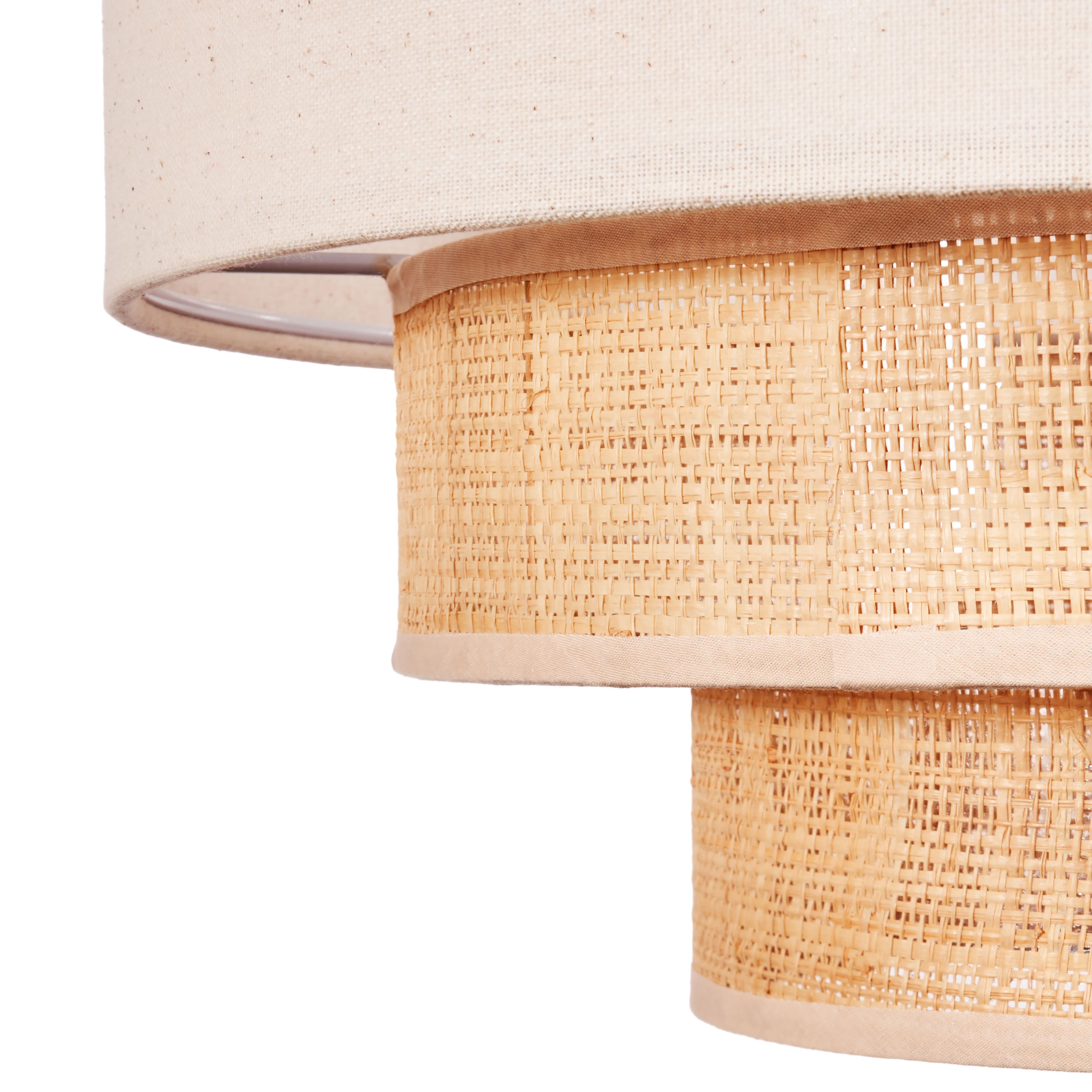 Inlight Lano Natural Rattan Round Lamp shade (D)40cm