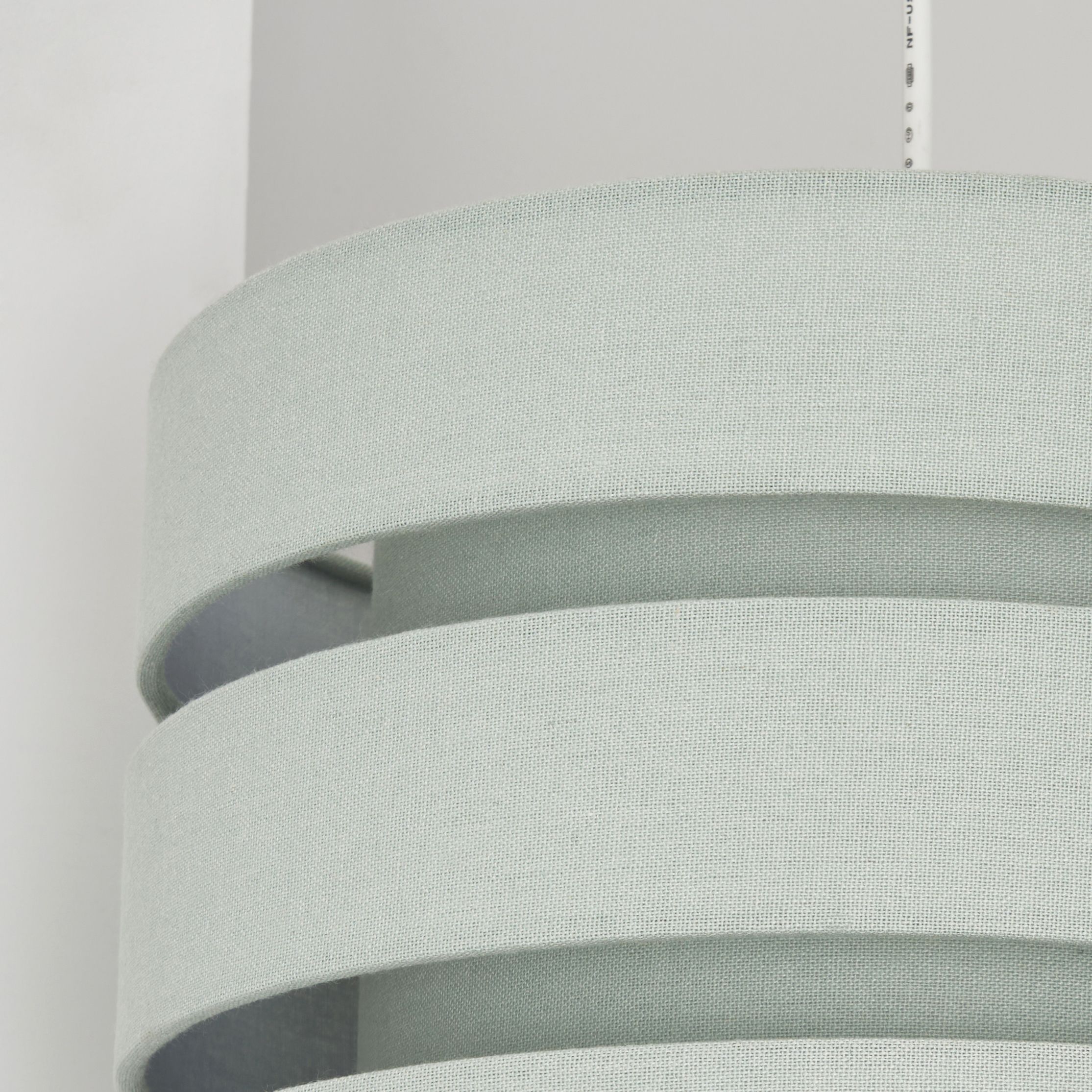 Inlight Lewell Duck Egg Linen effect Mini Trio Cylinder Light shade (D)28cm