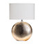 Inlight Locaste Textured Polished gold effect Round Table light