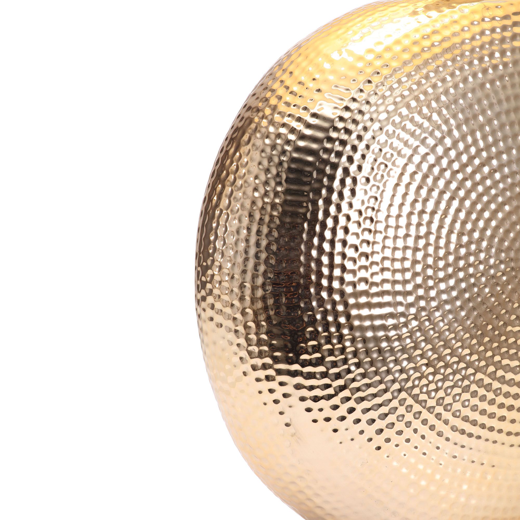 Inlight Locaste Textured Round Polished gold effect Table light