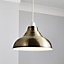 Inlight Lucia Antique Brass effect pendant Light shade (D)30cm