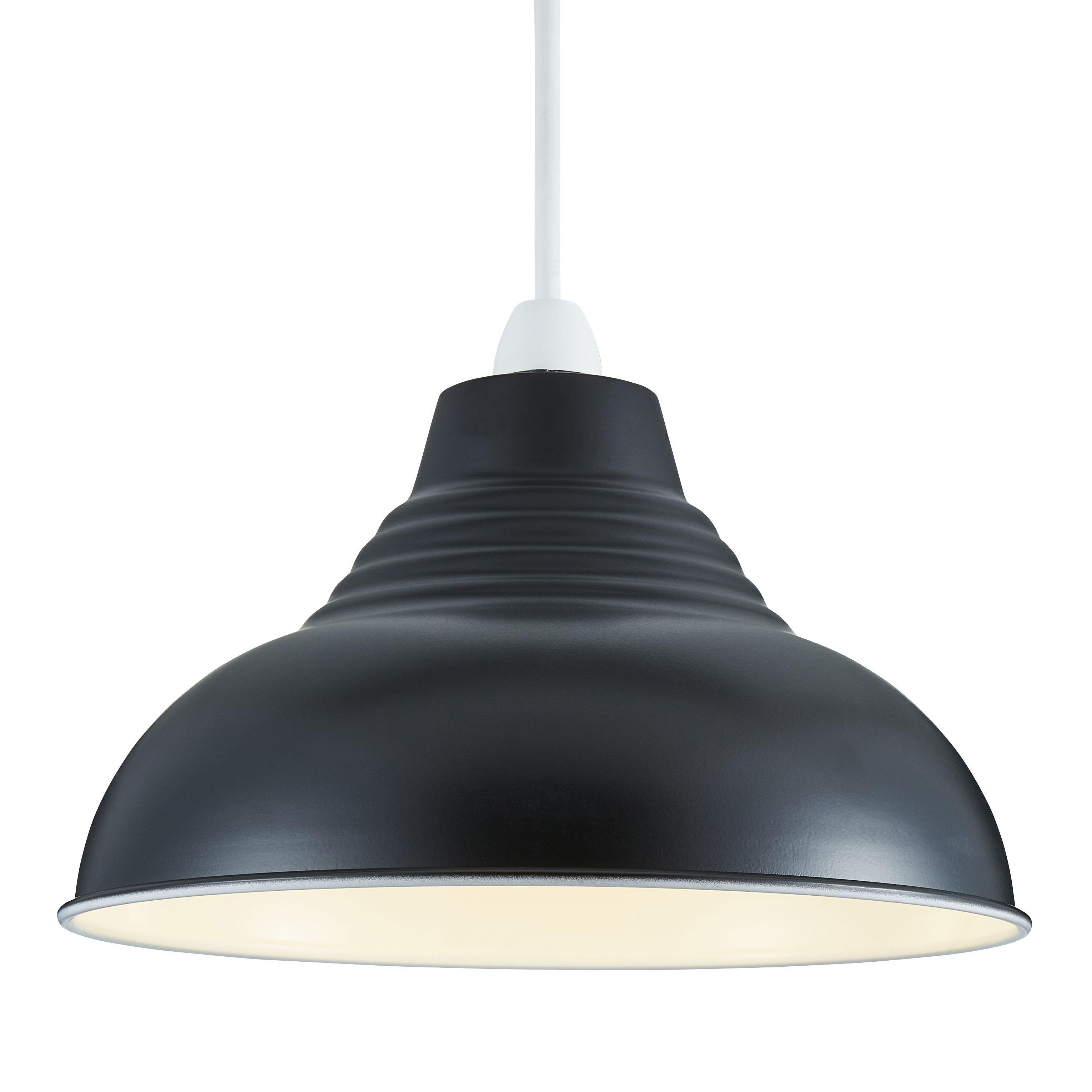 Inlight Lucia Black pendant Round Light shade (D)30cm