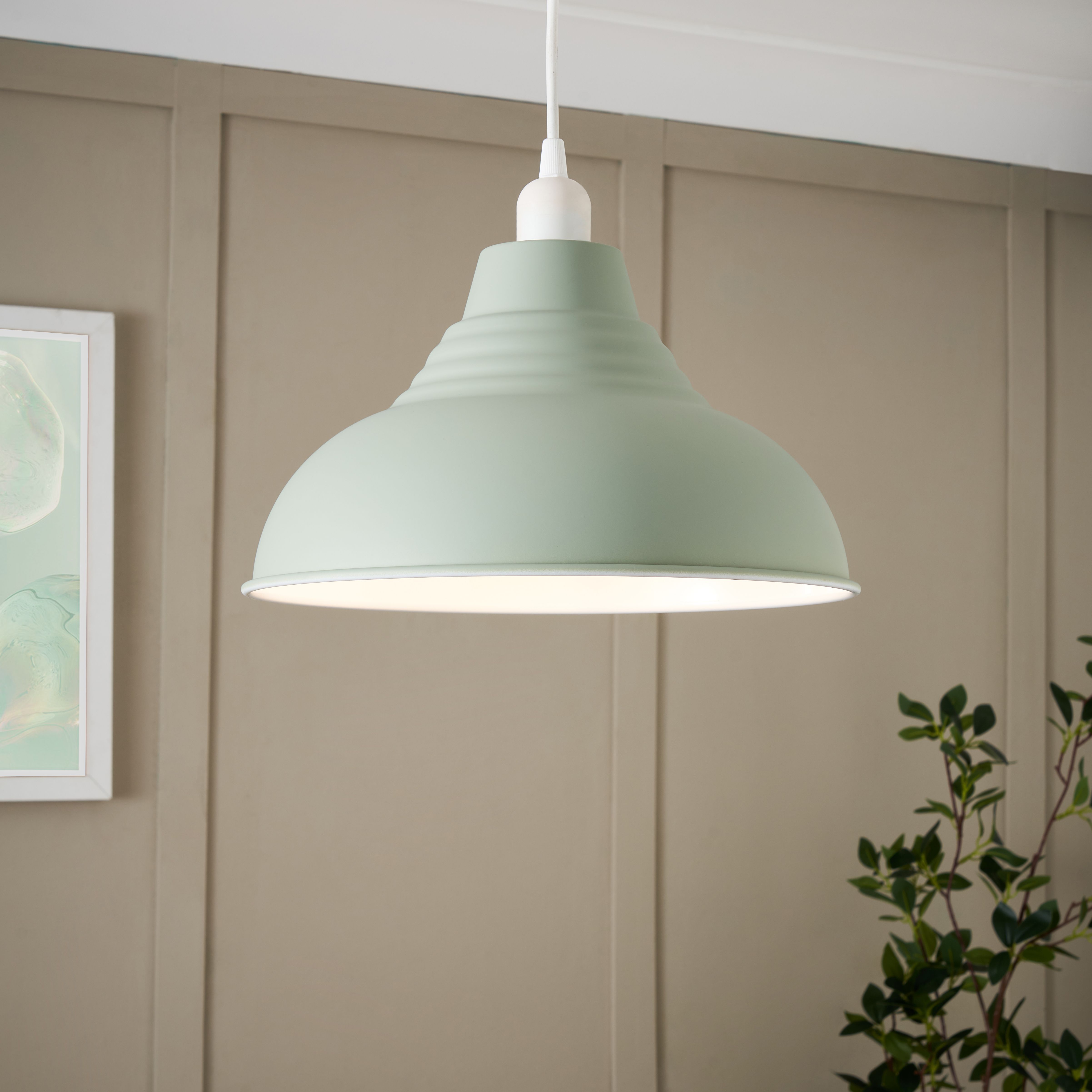 Inlight Lucia Desert Sage Round Lamp shade (D)30cm