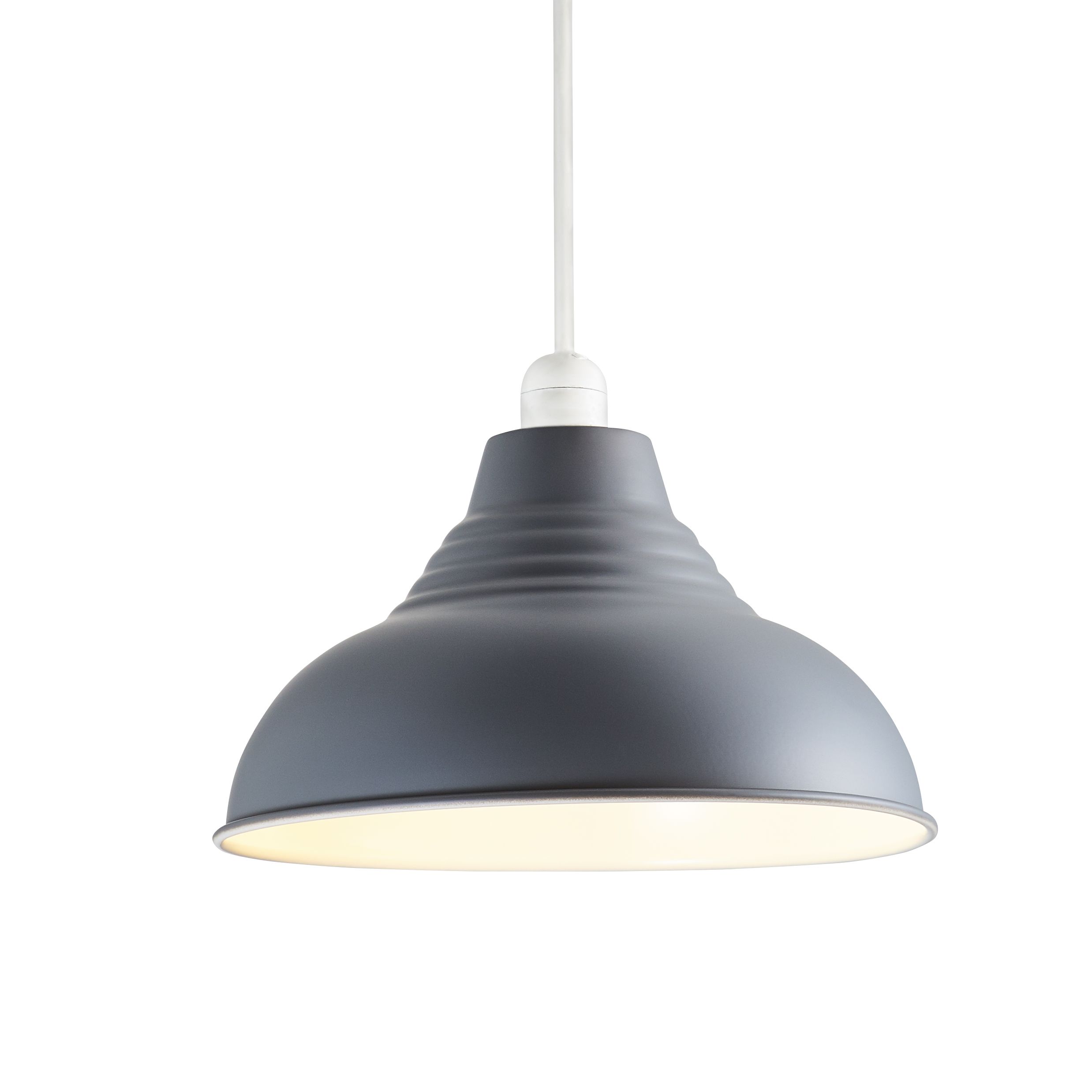 Inlight Lucia Grey pendant Round Light shade (D)30cm