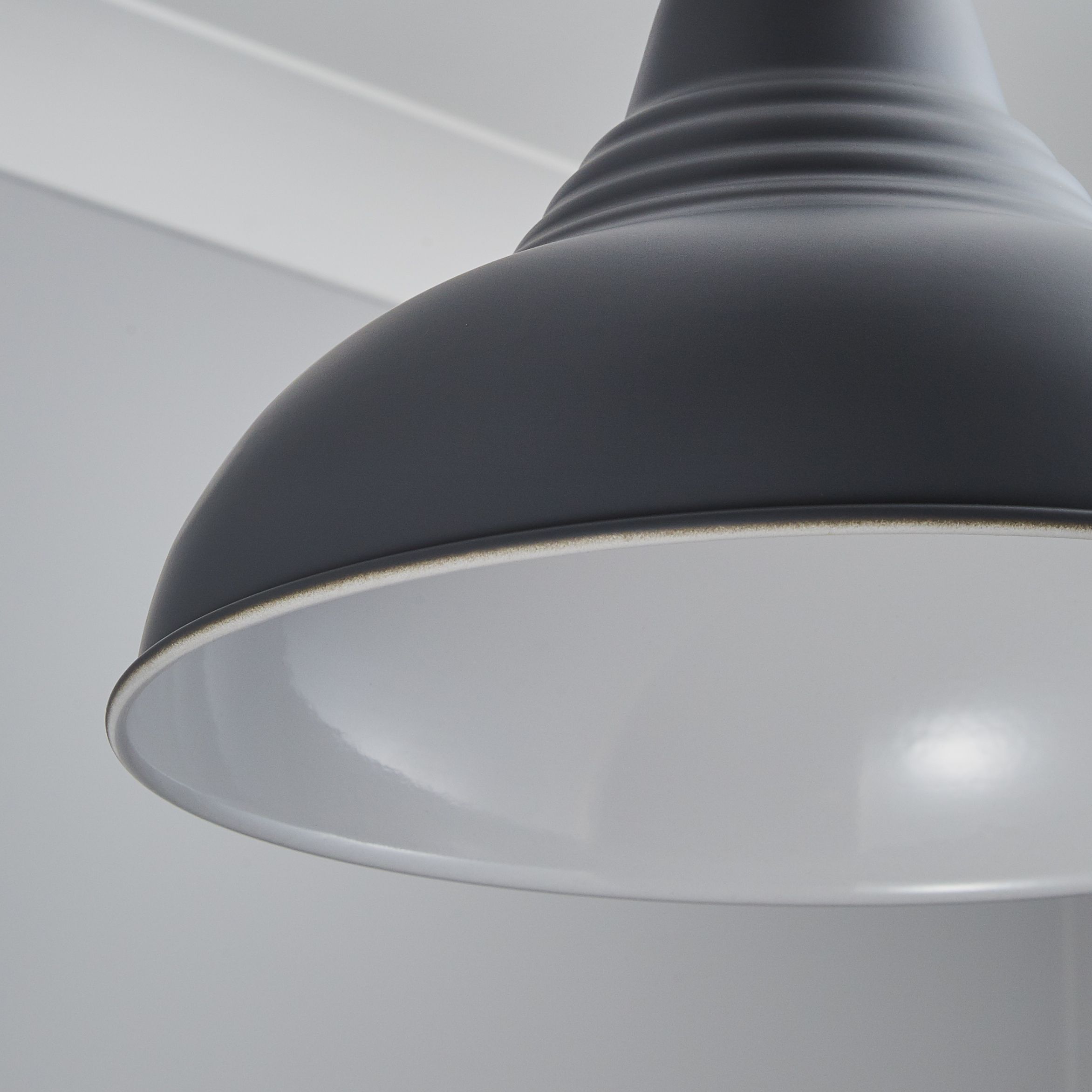 Inlight Lucia Grey pendant Round Light shade (D)30cm