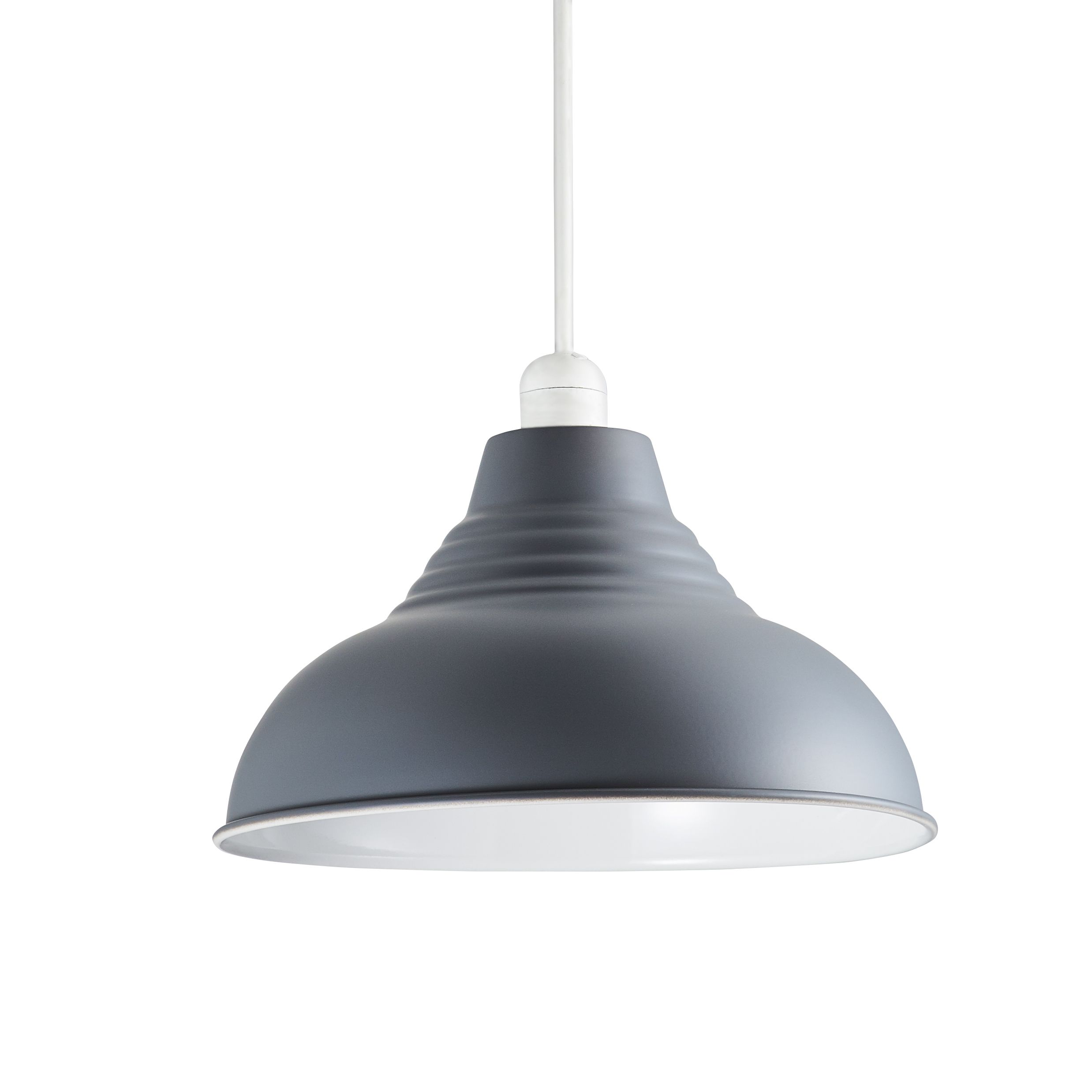 Inlight Lucia Grey pendant Round Light shade (D)30cm