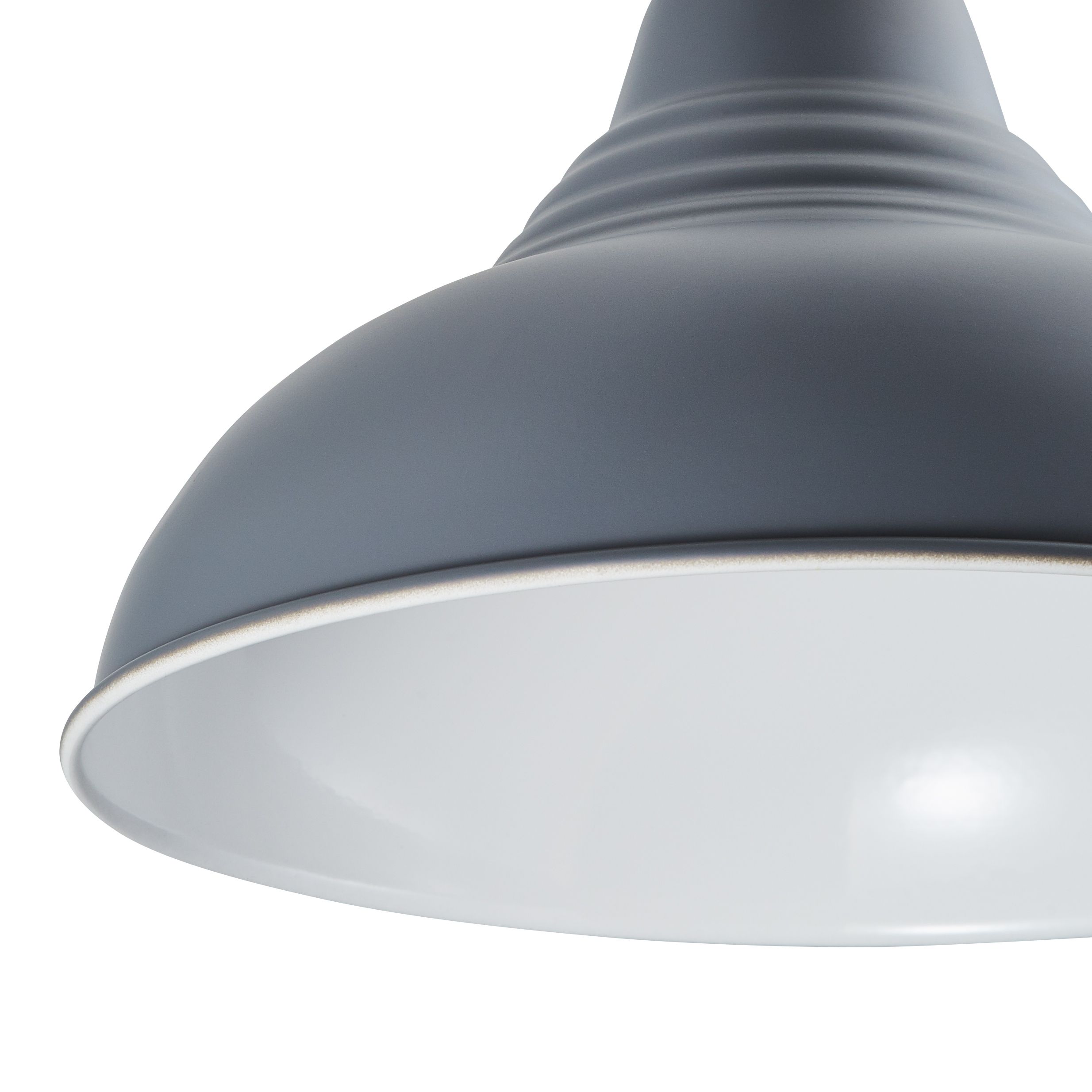 Inlight Lucia Grey pendant Round Light shade (D)30cm